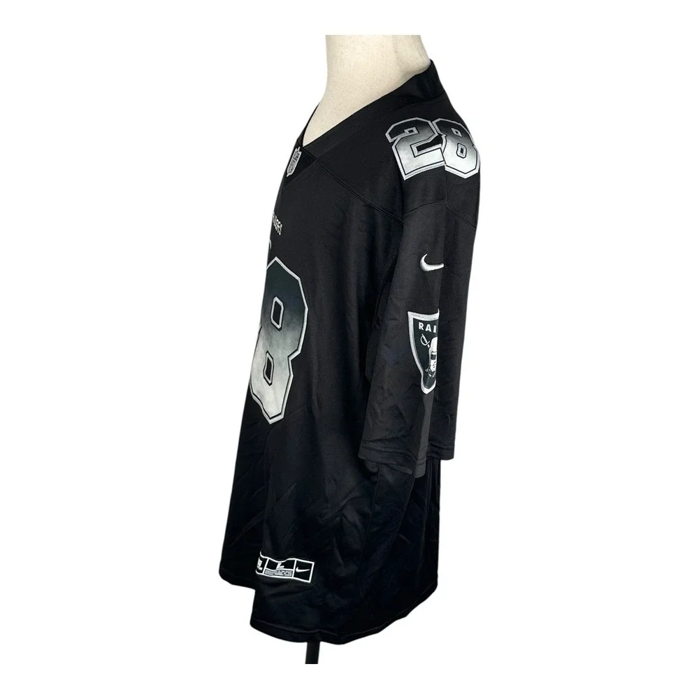 Raiders 2020 Nike On Field 28 Josh Jacobs Football Jersey Inaugural Season Patch